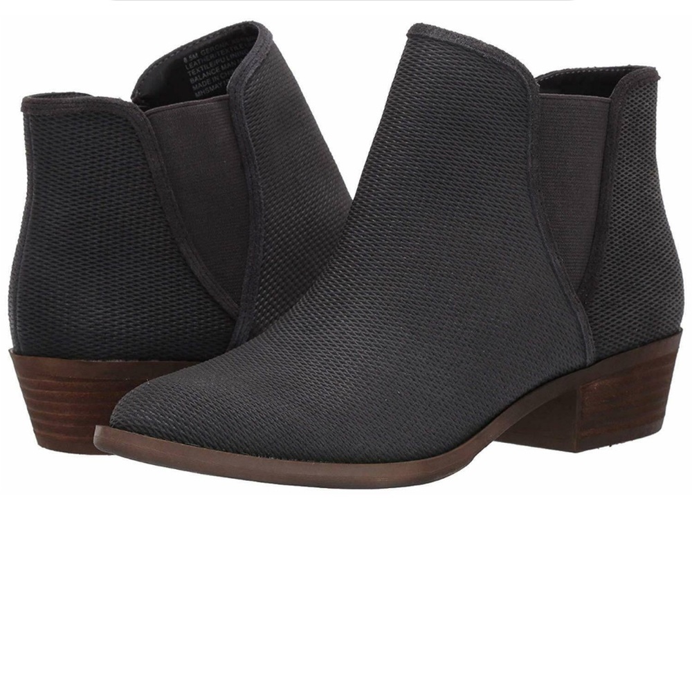 Kenzie Womens Gerona Canvas Fashion Chelsea Boots Gray 8 Medium NEW